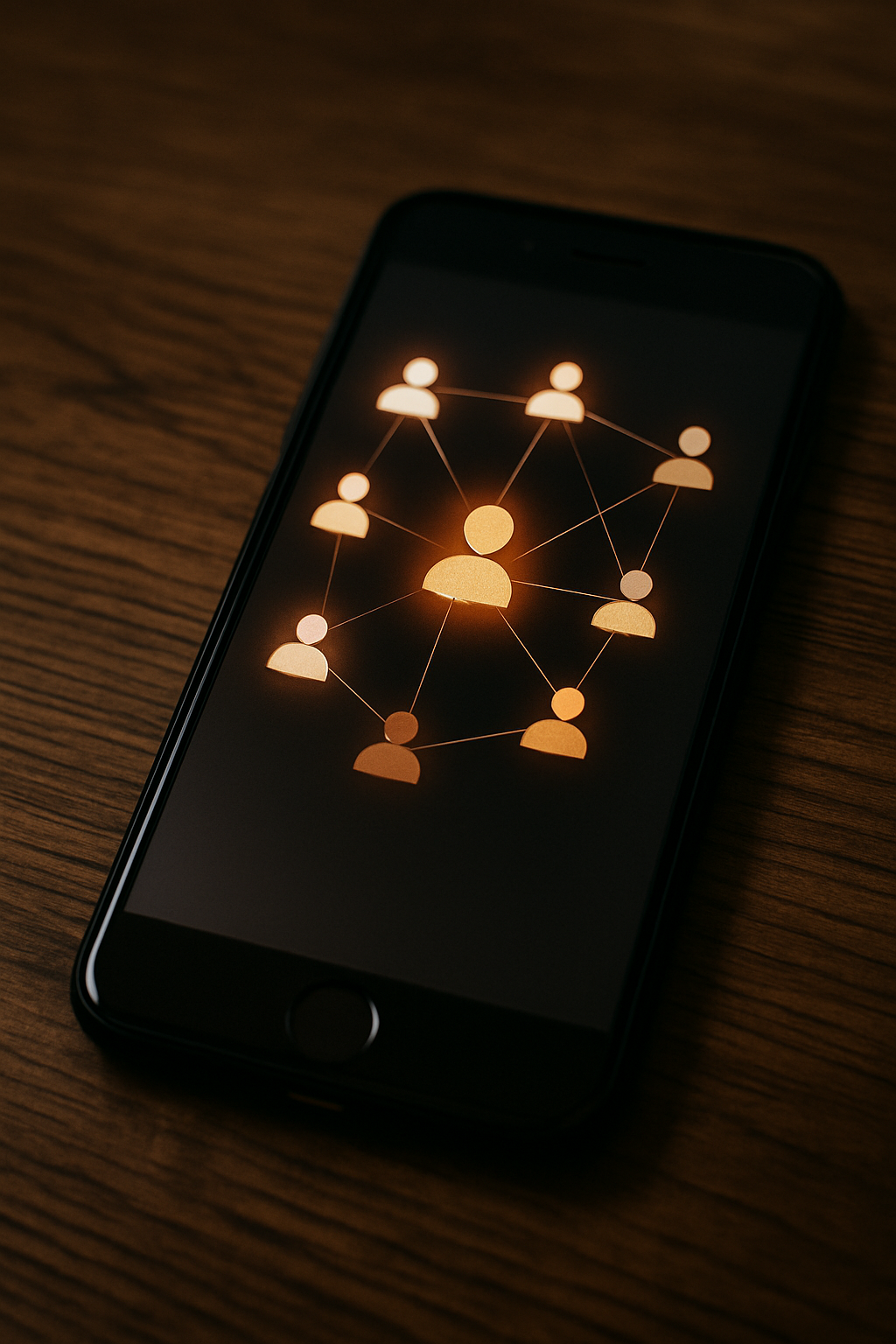 Network graph and outreach on a smartphone